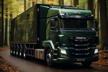 运输木材工业木材工厂运输货物的电动卡车设计图片