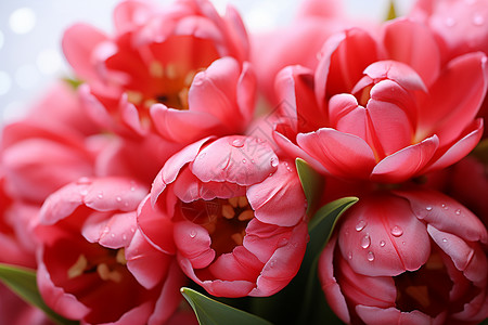 粉红花朵的绽放背景图片