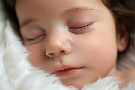 安睡的小宝宝背景图片