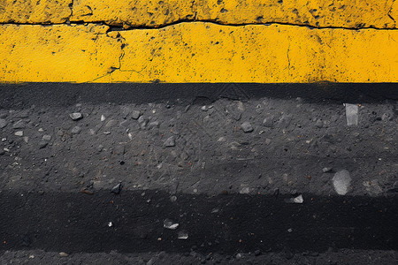 黑黄创意路边黄黑相间的条纹背景