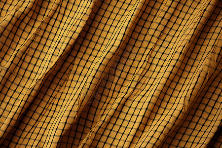 黄黑格子纹布背景图片