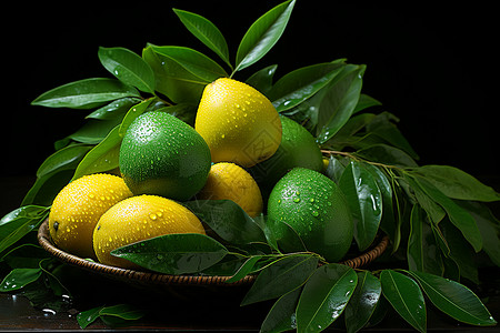 酸甜柠檬柑橘柠檬高清图片