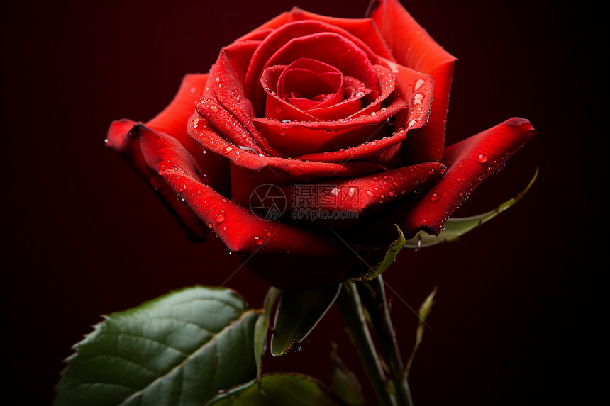 红玫瑰的浪漫诱惑图片