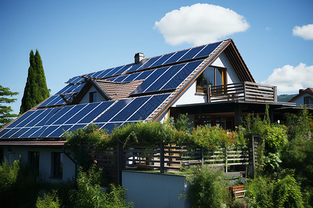 太阳能生态之屋高清图片