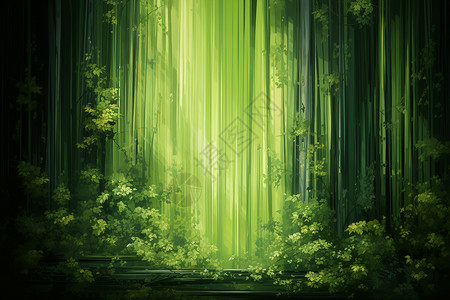 绿光森林背景图片