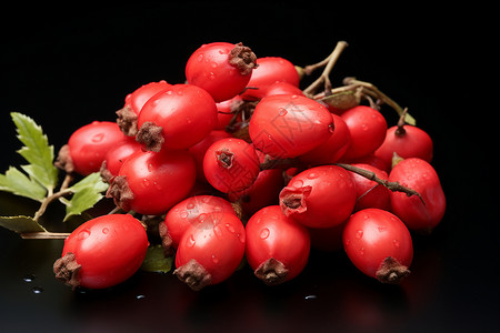 美味多汁的红色浆果背景图片