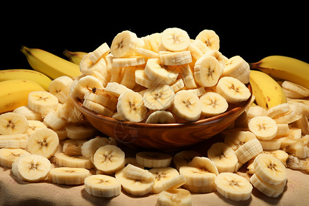 美味的香蕉背景图片