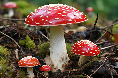 神奇的蘑菇背景图片