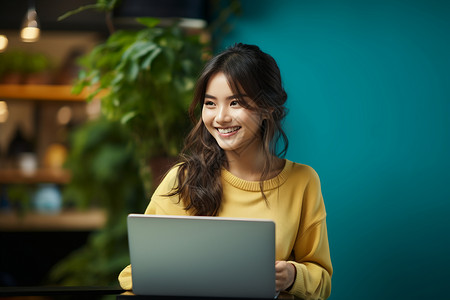 正在办公女孩正在办公的优雅女性背景