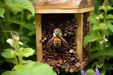 蜜蜂的巢穴背景图片