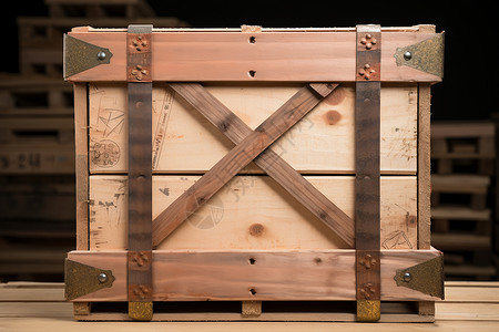 箱子木质安全的木质货箱背景