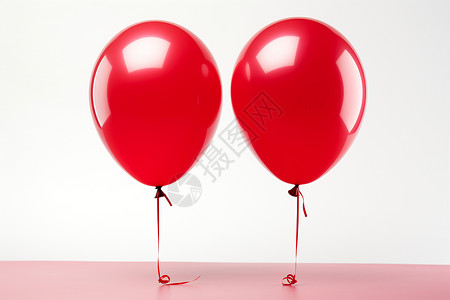 悬浮装饰悬浮的红色气球背景