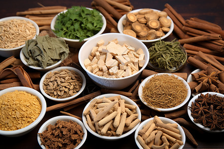 中国传统药物背景图片