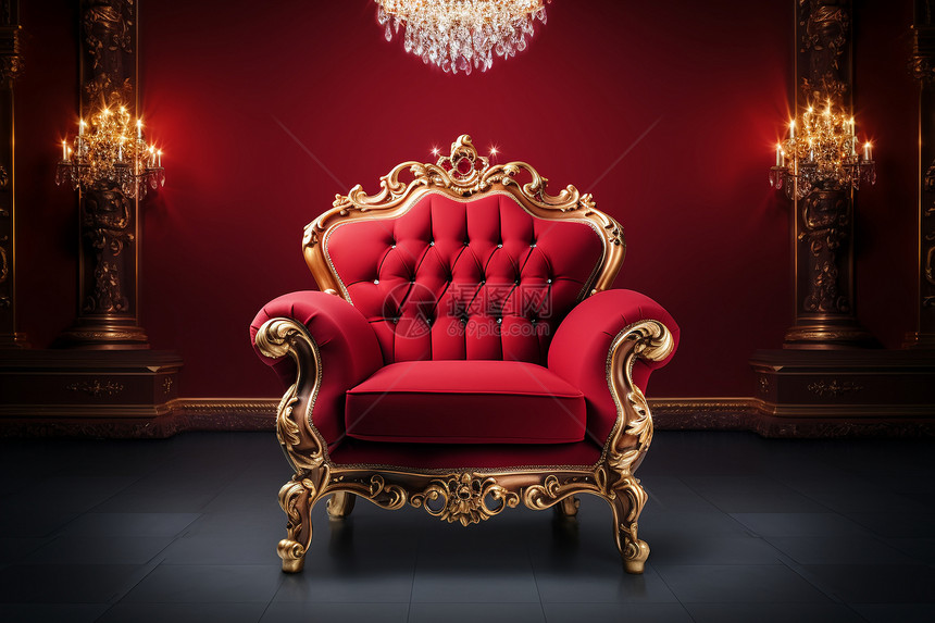 奢华复古的欧式座椅图片