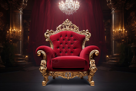 华丽复古的古典座椅背景图片