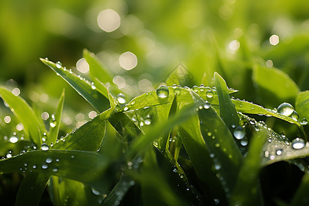 雨后的草地背景图片