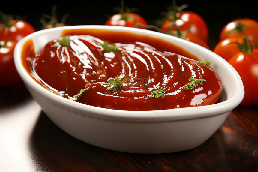 美味诱人的番茄酱图片