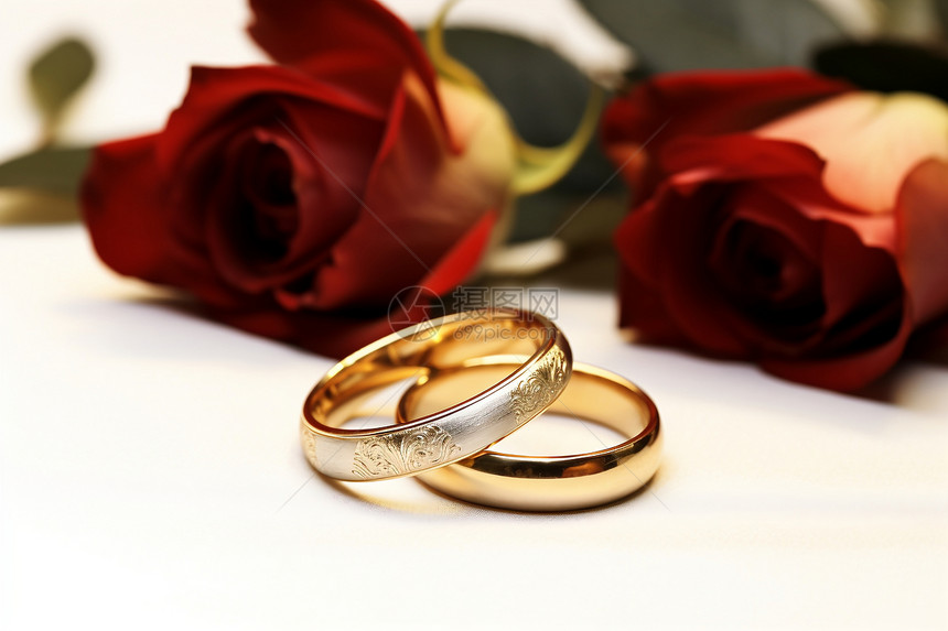 浪漫的订婚戒指图片