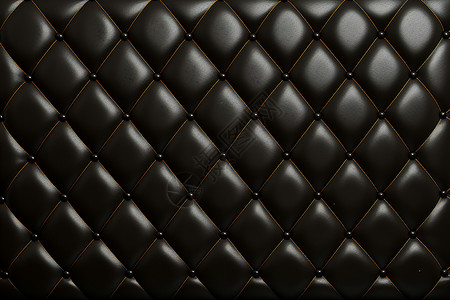 黑色菱形皮革沙发背景图片