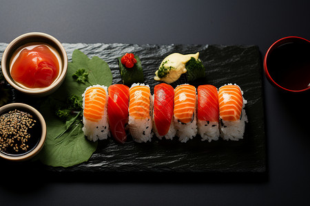 寿司盛宴背景图片