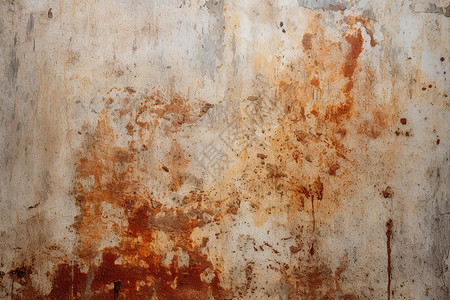 一个锈迹斑斑的墙壁背景图片