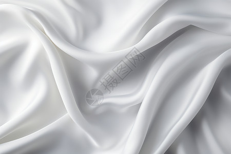 丝滑的白色丝绸背景图片