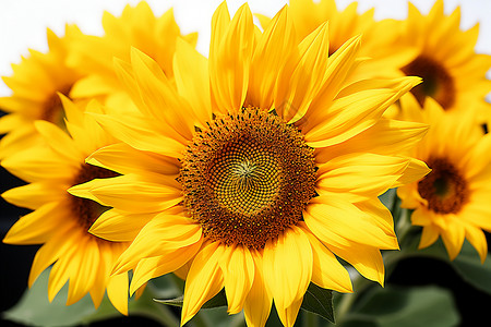黄色的向日葵背景图片