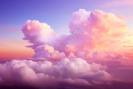 彩色的云海背景图片