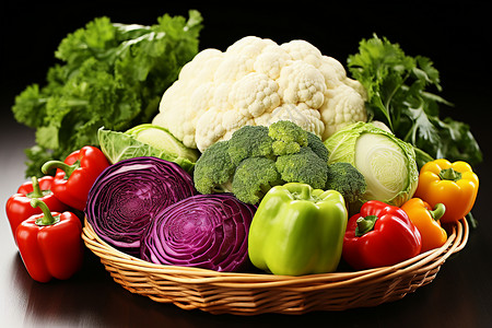 丰盛的蔬菜背景图片
