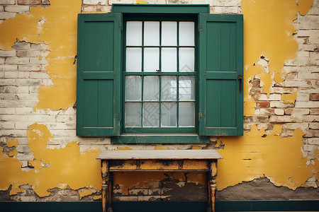 古董木砖窗墙壁木砖高清图片