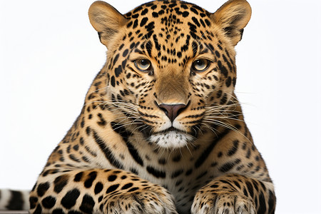 肉食动物的豹子背景图片