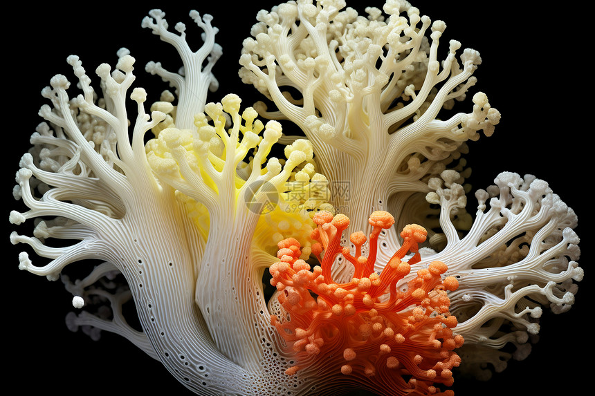 美丽的水生珊瑚群图片