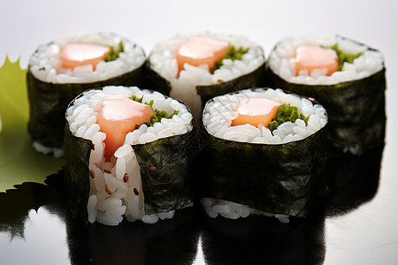鲜美的寿司背景图片