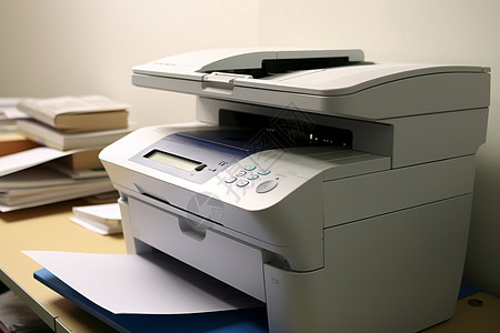企业办公室中的打印机背景图片