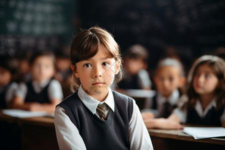 丹麦小学的学生背景图片