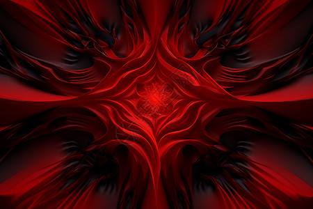 视觉奇幻的红黑星幻境背景图片