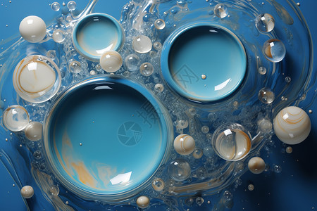抽象乳制气泡创意背景背景图片