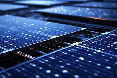 高科技太阳能发电厂背景图片