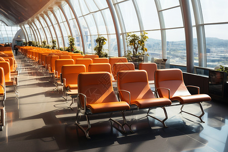 机场贵宾休息室现代化的机场背景