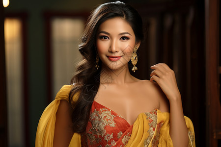 泰国美女背景图片