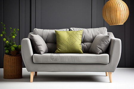 现代舒适的沙发背景图片