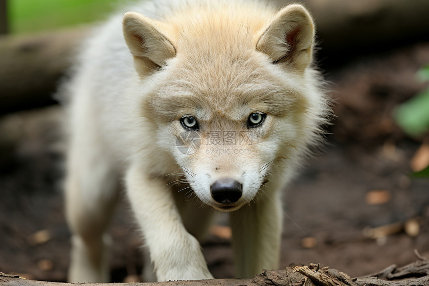 野生肉食动物的孤狼图片