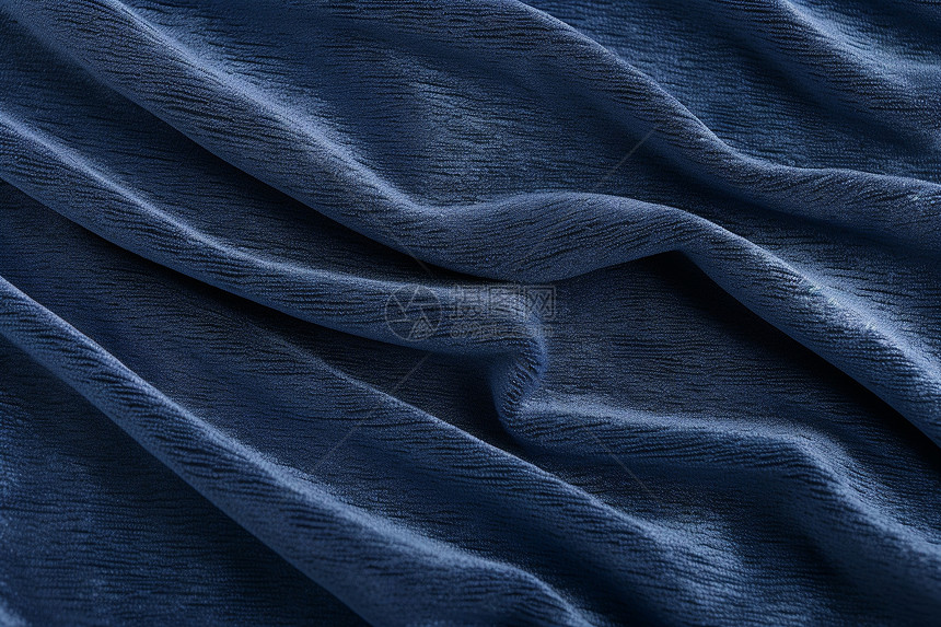 蓝色毯子的舒适布料图片