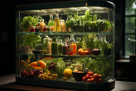 新鲜的绿色蔬菜背景图片