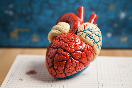 医疗学心脏的模型背景