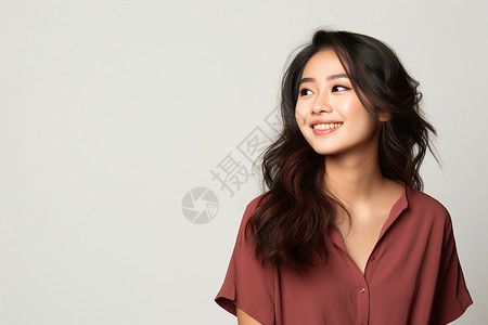 笑容动人的亚洲女性高清图片