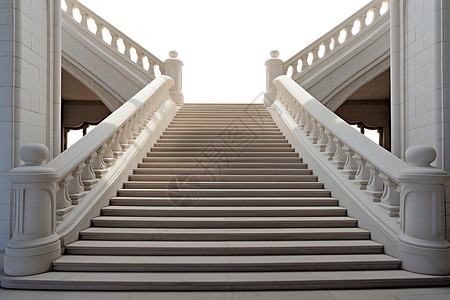 楼梯的对称之美背景图片