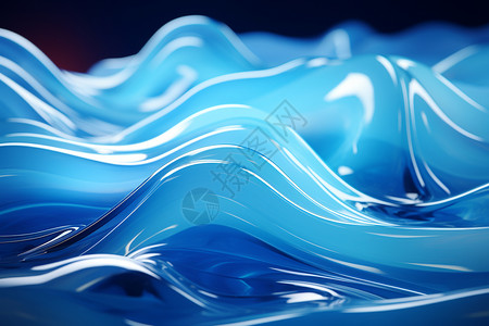 蓝色交织的波浪背景图片