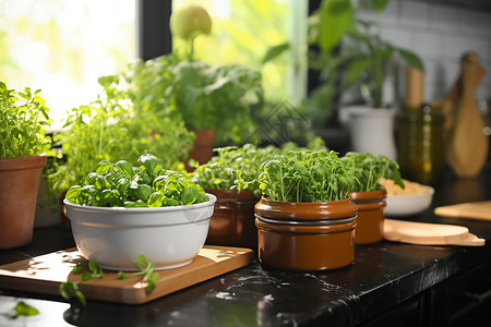 家庭培育的有机蔬菜背景图片