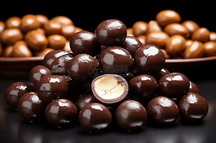 香醇口感的巧克力豆图片